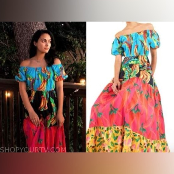 NWT Farm Rio Floral Maxi Dress - Picture 2 of 9